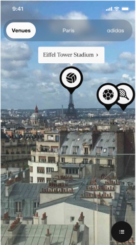 Création expérience réalité augmenté Adidas House